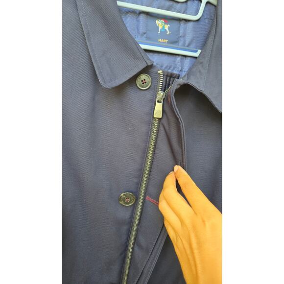 HART SCHAFFNER MARX Men's navy blue Hartsdale All Weather Raincoat size 48R - Picture 11 of 12